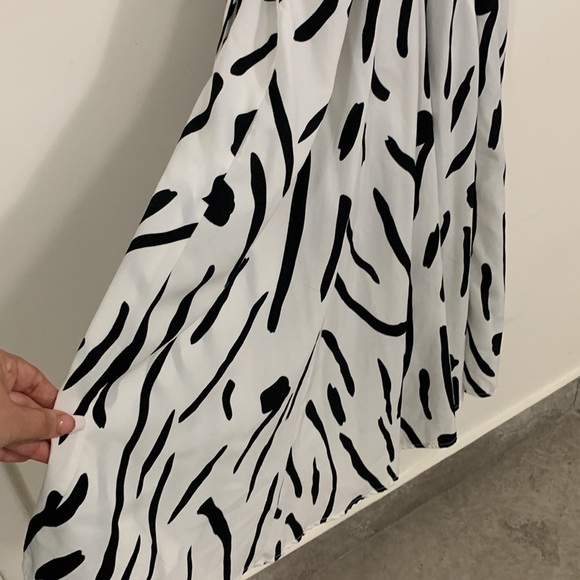 INA (í:ma) Tie-waist Jumpsuit Black and white sieze S - Picture 4 of 14